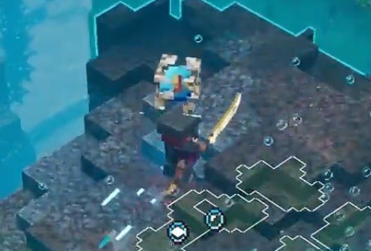 zozozrob1's tweet image. why not just remove the nautilus effect. Instead, add the ability to charge the Conduit using a prismarine build, and then hold it in your other hand so that the effect spreads from the player rather than the build
#Minecraft