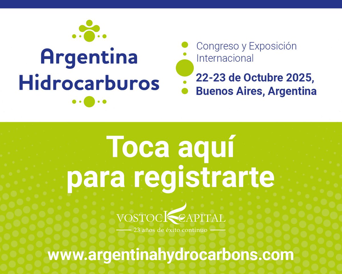 #MediaPartners <a href="/LatinVostock/">Vostock Capital Latin America</a>  

Más de 200 ejecutivos con poder de decisión de la industria del petróleo y gas se reunirán en el evento estratégico. 

Más de 20 proyectos de inversión en construcción en Argentina con plazo de desarrollo entre 2025-2035.

lnkd.in/dQmm6JtP