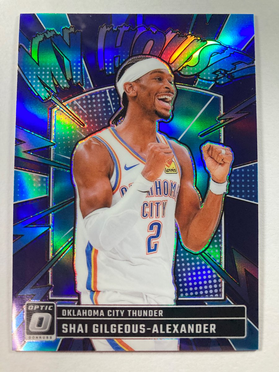 🎁Appreciation Day Giveaway🎁

Winner Announced Friday

🔥Shai Gilgeous-Alexander Donruss Optic My House Purple Holo

To enter
1. Follow
2. Retweet
3. Like