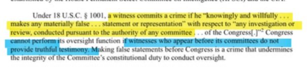 💯If witnesses lie oversight cannot operate effectively.💯
<a href="/GenslerArchive/">SEC Chair Gary Gensler Archive</a> blatantly lied to you, <a href="/MikeCrapo/">Senator Mike Crapo</a>, during this hearing. 
He stated <a href="/SECGov/">U.S. Securities and Exchange Commission</a> had no involvement in the MMTLP U3 halt, blaming <a href="/FINRA/">FINRA</a> for SOLE responsibility. 
🚨We KNOW this is not true.
SEC were complicit