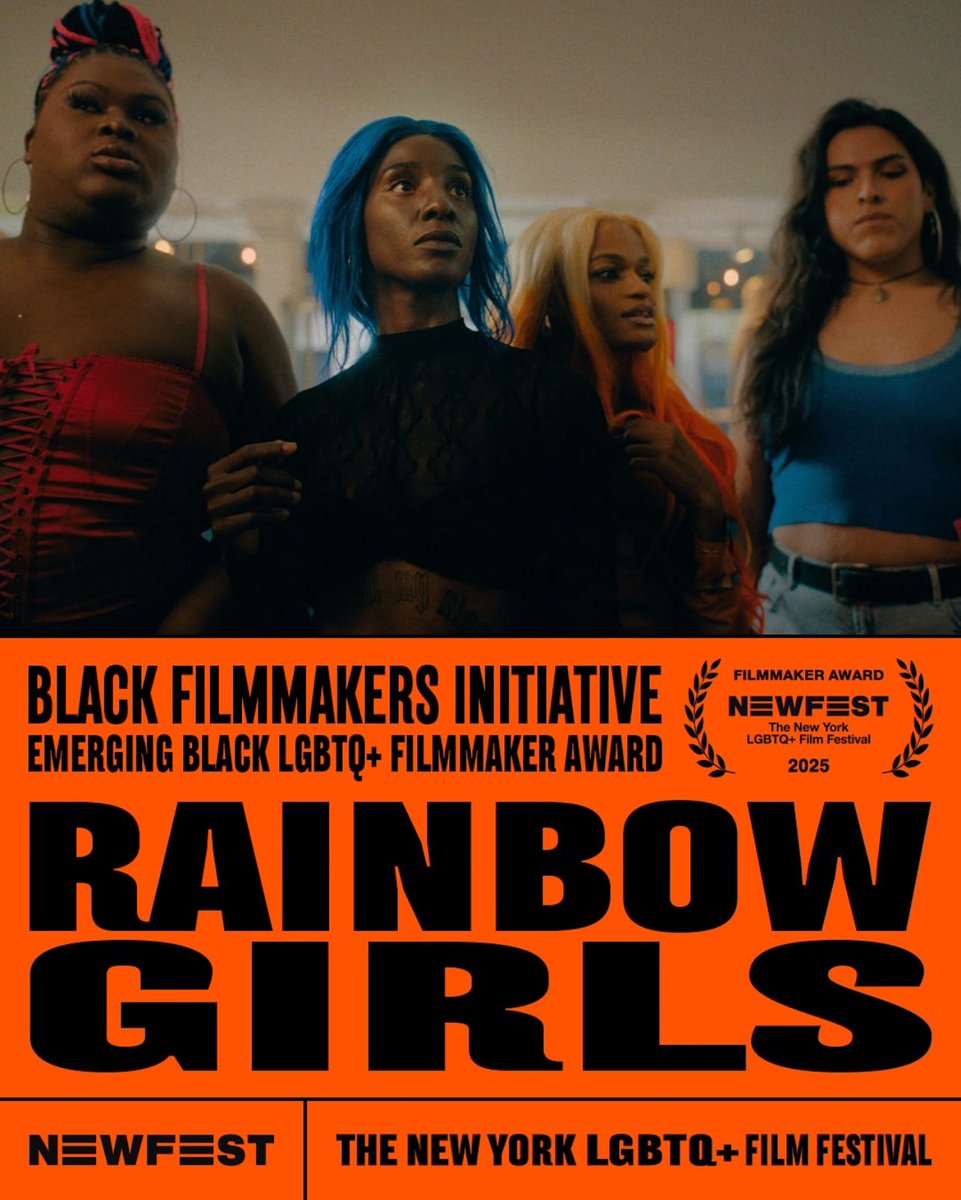 THE RAINBOW GIRLS HAVE WON THE GRAND JURY AWARD AND THE BLACKFILMAKERS INITIATIVE <a href="/NewFestNYC/">NewFest</a> WOHOOO🏳️‍🌈💕