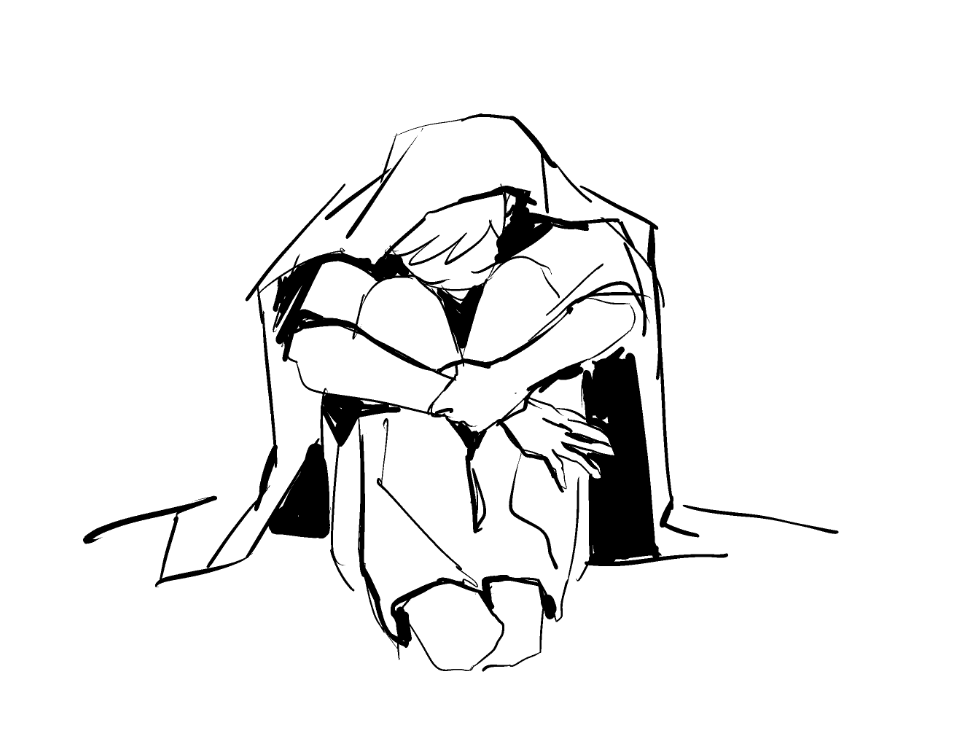 bro is in shock bro has a blanket