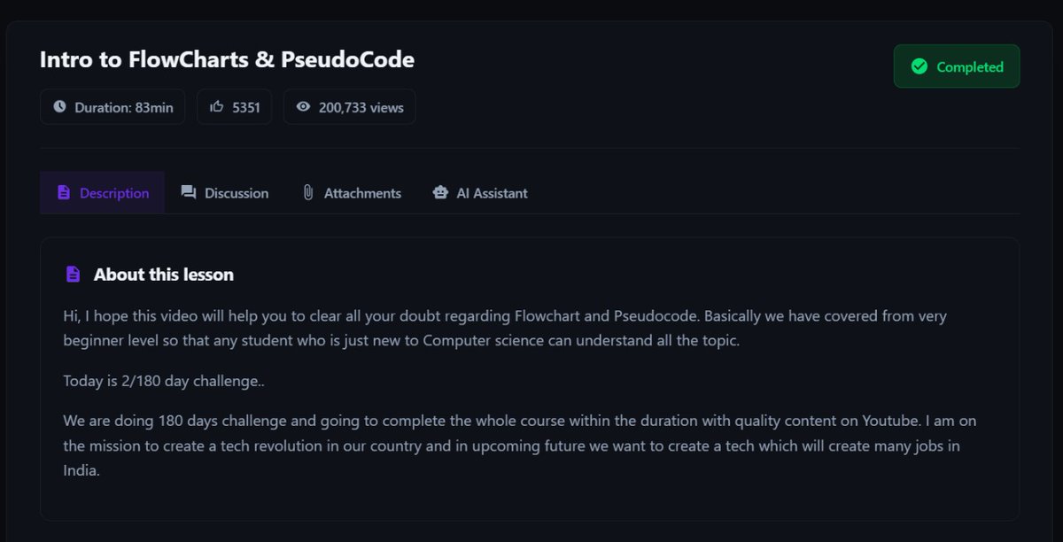 kshashikant02's tweet image. Tuesday well spent 😄
Day 02 of 180s days challenge completed ✅
Today I learned about Flowcharts and Pseudo code 😅
@CoderArmy @rohit_negi9
#dsa #coderarmy #180dayschallenge