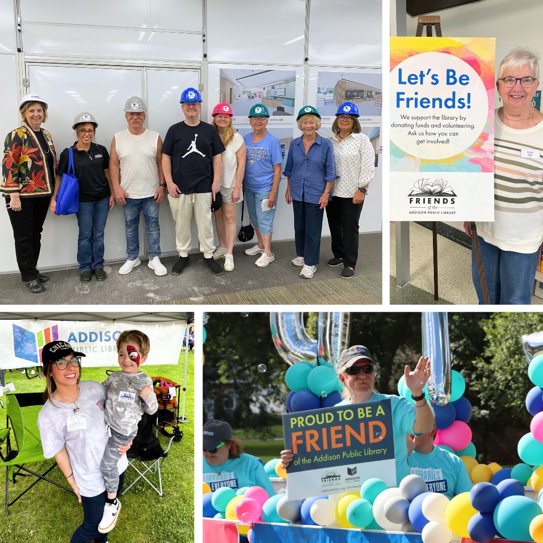 AddisonPubLib's tweet image. It’s National Friends of Libraries Week! 💛
We’re celebrating our Friends of the Addison Library! Their volunteering and fundraising efforts support library programs, scholarships, free books, and more.
Thank you, Friends, for everything you do! addisonlibrary.org/friends