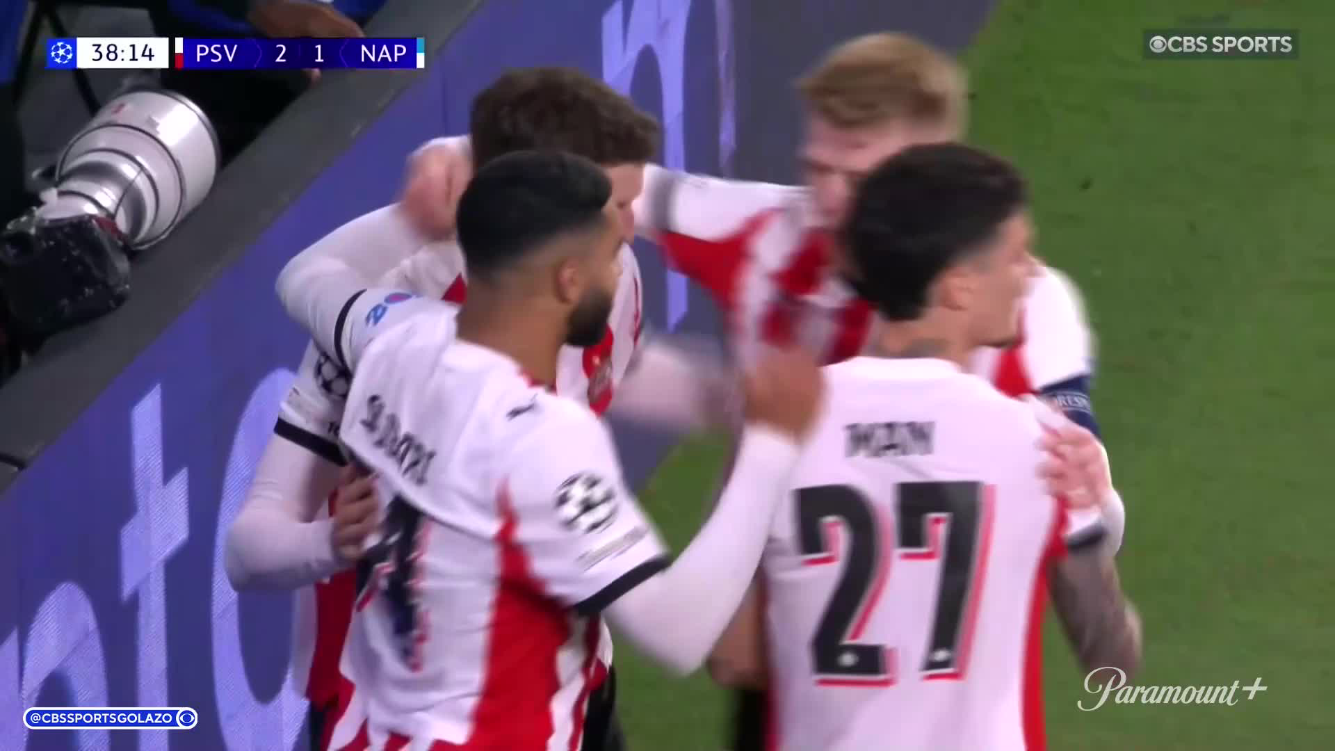 35' PSV 1 - 1 Napoli ⚽️39' PSV 2 - 1 Napoli  ⚽️It took PSV less than 5 minutes to turn it around 🤯