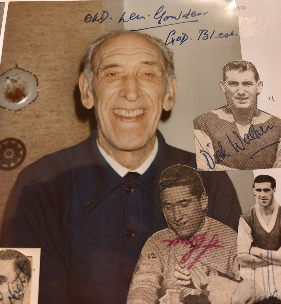 I took this photo and the home of the great Len Goulden at his home in Plaistow. Subsequently signed at his home , lovecthe inscription, one of my favourite ones of Len