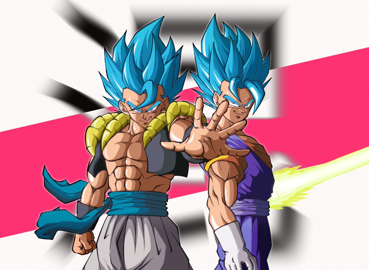 art_jake's tweet image. The Omnipotent Fused Fighters! 

Vegito Blue 
&amp;amp; 
Super Saiyan Blue Gogeta!