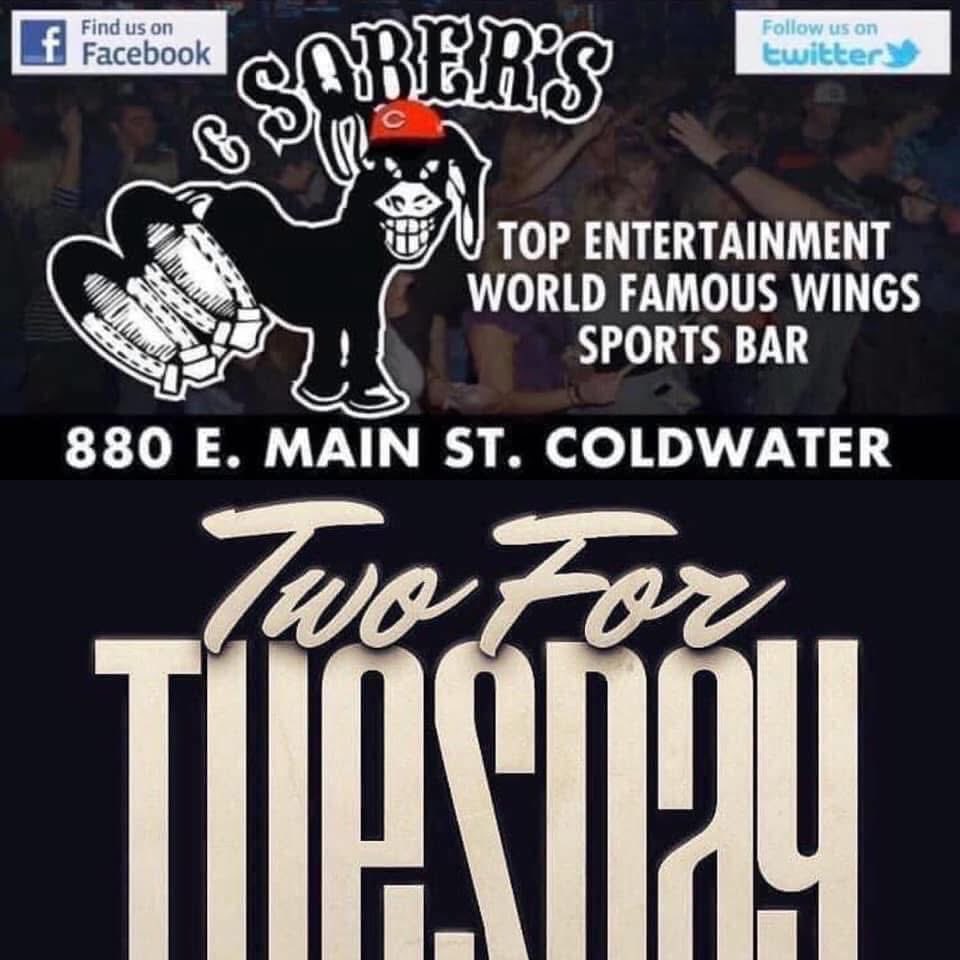 ✌️ Two For Tuesday✌️
⚾️Every Tuesday at Mcsober’s
🍺Buckets of Beer
Bottles -(5-$13)
Cans- (5-$12)
(2) Chunks/ (2) Fries 
(2) Tenderloins/(2) Fries 
Or Mix &amp; Match (1) of each
🔥ONLY $15.99 🔥
🍗Or 2 wings 2 ff $17.99🍗
🍕Try our “New” McPizza🍕
🚗Side Door Drive Thru Open
