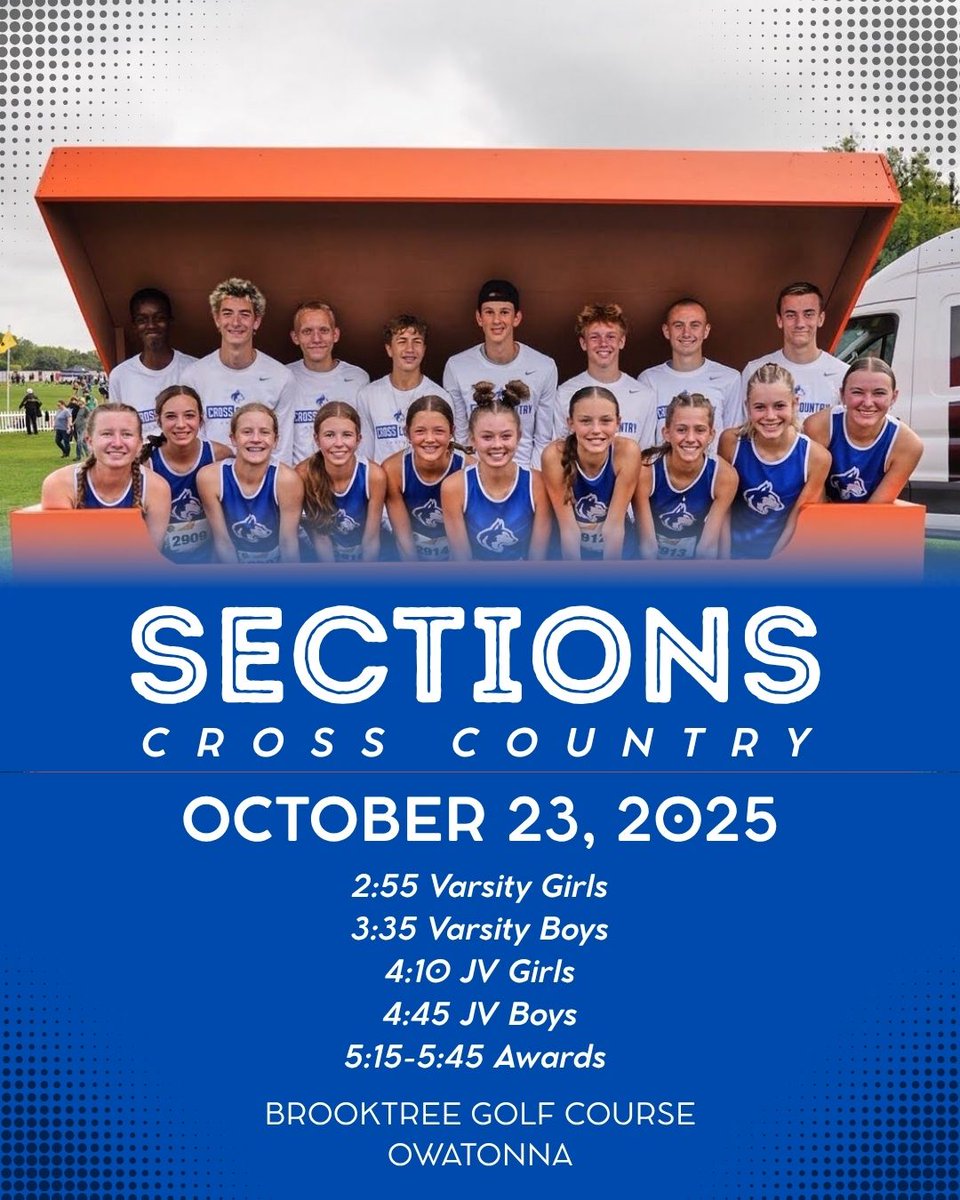 Thursday is the BIG day, and we could use ALL the cheering to help our runners qualify for State! Spread the word. Wear blue. Cheer loud!