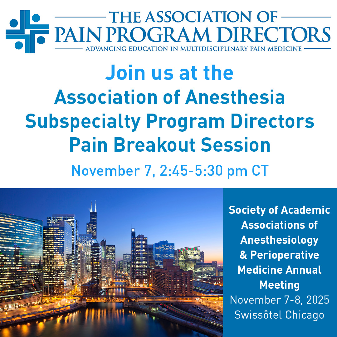 Association of Pain Program Directors tweet media