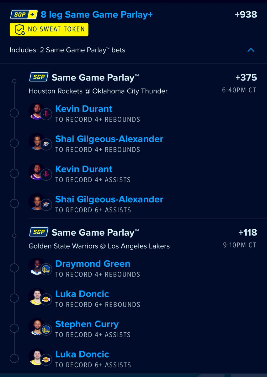 🏀Sweat Free on FanDuel - Good Luck this season🌺