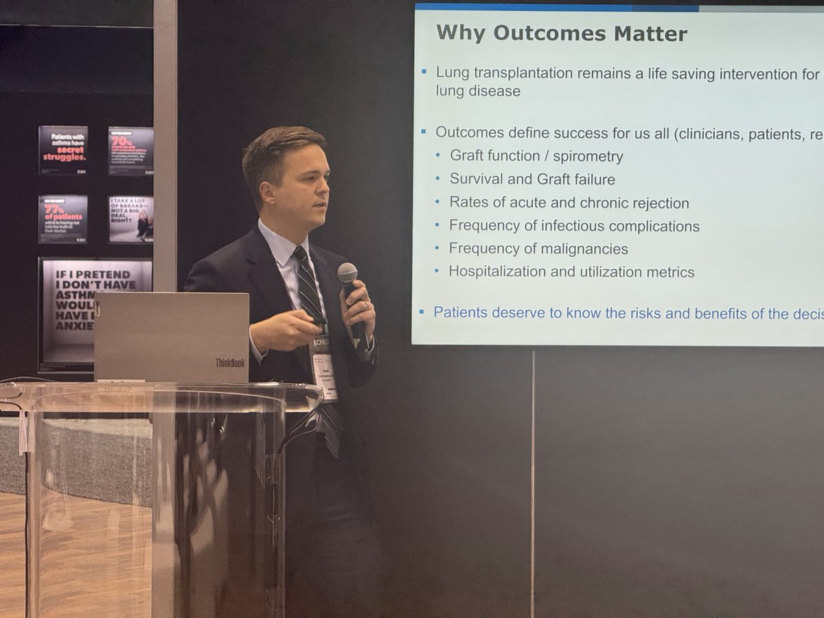 Honored to join <a href="/accpchest/">CHEST</a> to discuss the future of lung transplant outcomes with such an inspiring global community. Looking forward to collaborations that keep patient-centered care at the heart of what we do. #CHEST2025 #TransplantMedicine
