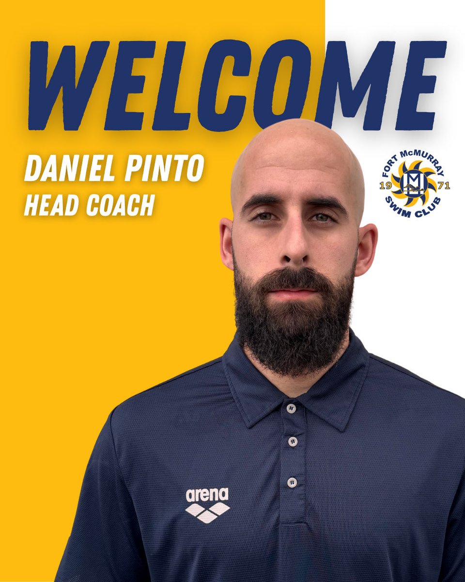 Fort McMurray Swim Club is proud to announce Daniel Pinto as our new Head Coach.

Daniel brings over 18 years of international coaching experience and a proven track record of developing athletes who thrive both in and out of the pool. Welcome to your new role, Coach Daniel! 💙💛
