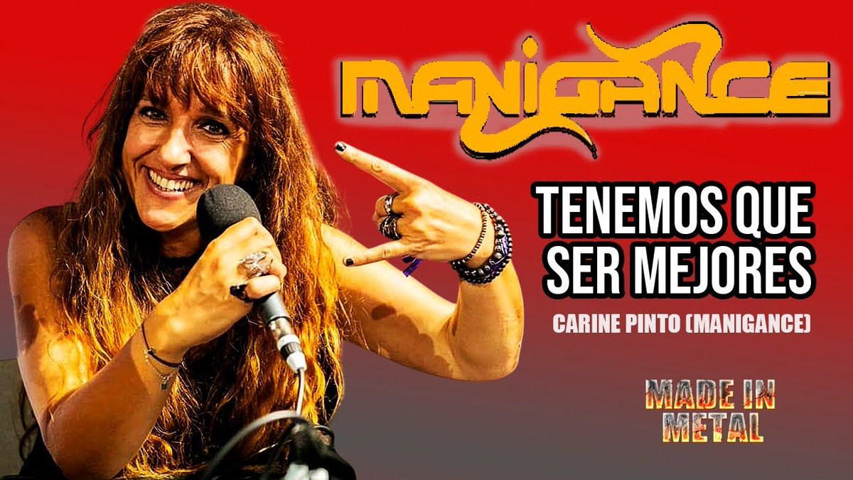 youtube.com/watch?v=IJQi64… De FAN a FRONTWOMAN: Carine Pinto conquista Manigance tras 30 años de historia. Entrevista exclusiva