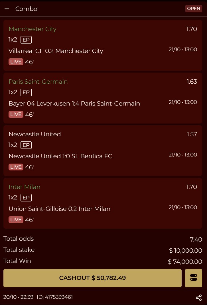 Another W for the TG group degens

Should we cashout or let it ride? 

<a href="/Gamblr_io/">Gamblr</a>