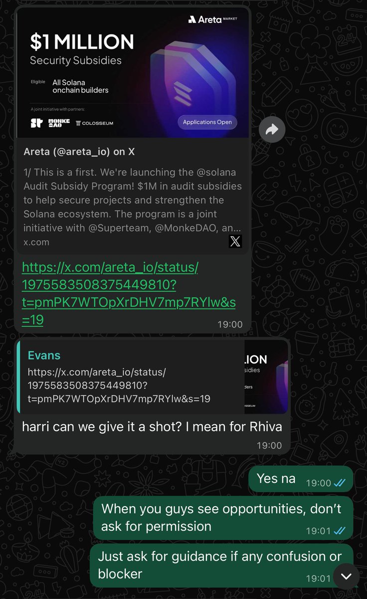 Harri_obi's tweet image. Congrats to @rhivadotfun from @SuperteamNG Enugu.
The opportunities on Solana are endless. Just continue to use your Superteam membership to knock on doors in the ecosystem.