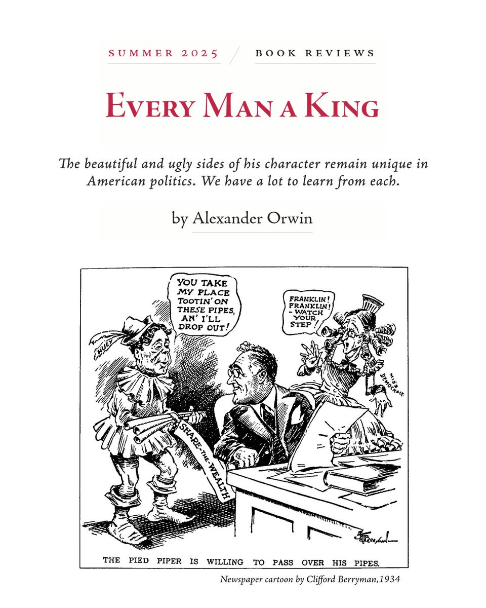 That’s what author Thomas E. Patterson attempts to do so in ‘American Populist: Huey Long of Louisiana.’ entering the fray with his extensively researched work, Patterson asserts to shed new light on the fascinating life of Louisiana's governor.

Alexander Orwin writes for the