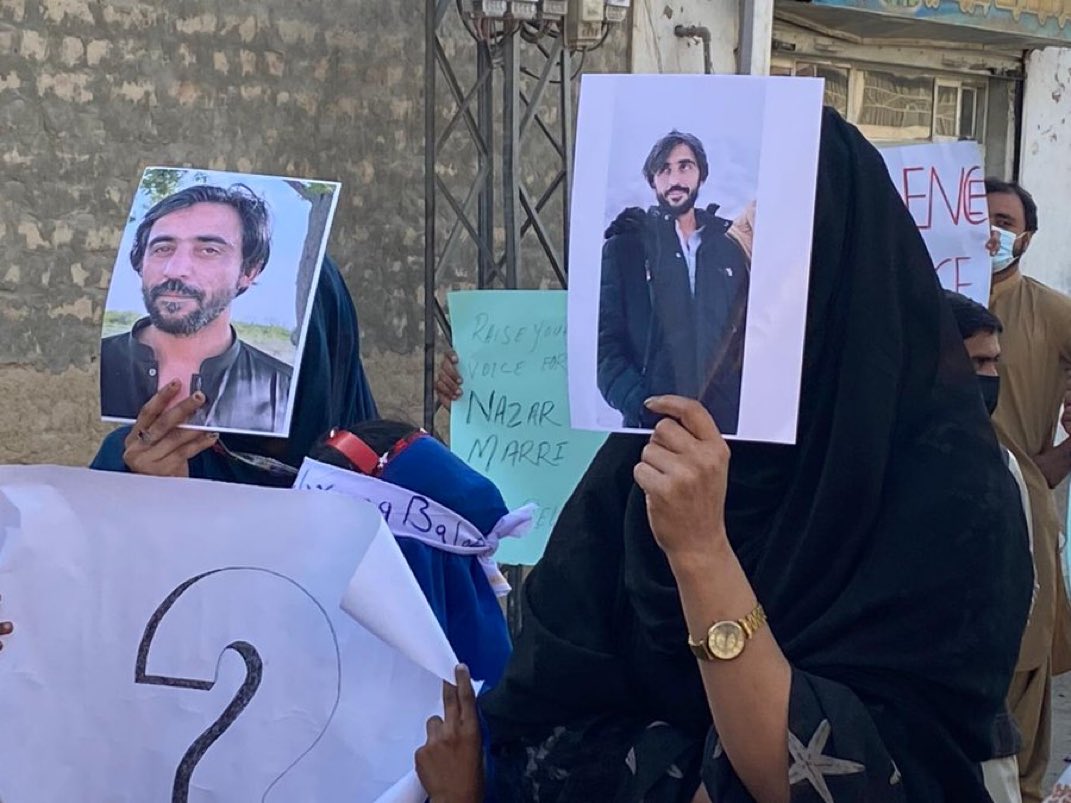 Mahobaloch01's tweet photo. Marri has been missing for a month. Sadly this has become a common and painful reality in Balochistan.
#ReleaseMarribaloch
#ReleaseNazarMarri
#ReleaseBYCleaders
#Stopbalochgenocide https://t.co/dqyNrOCYlJ