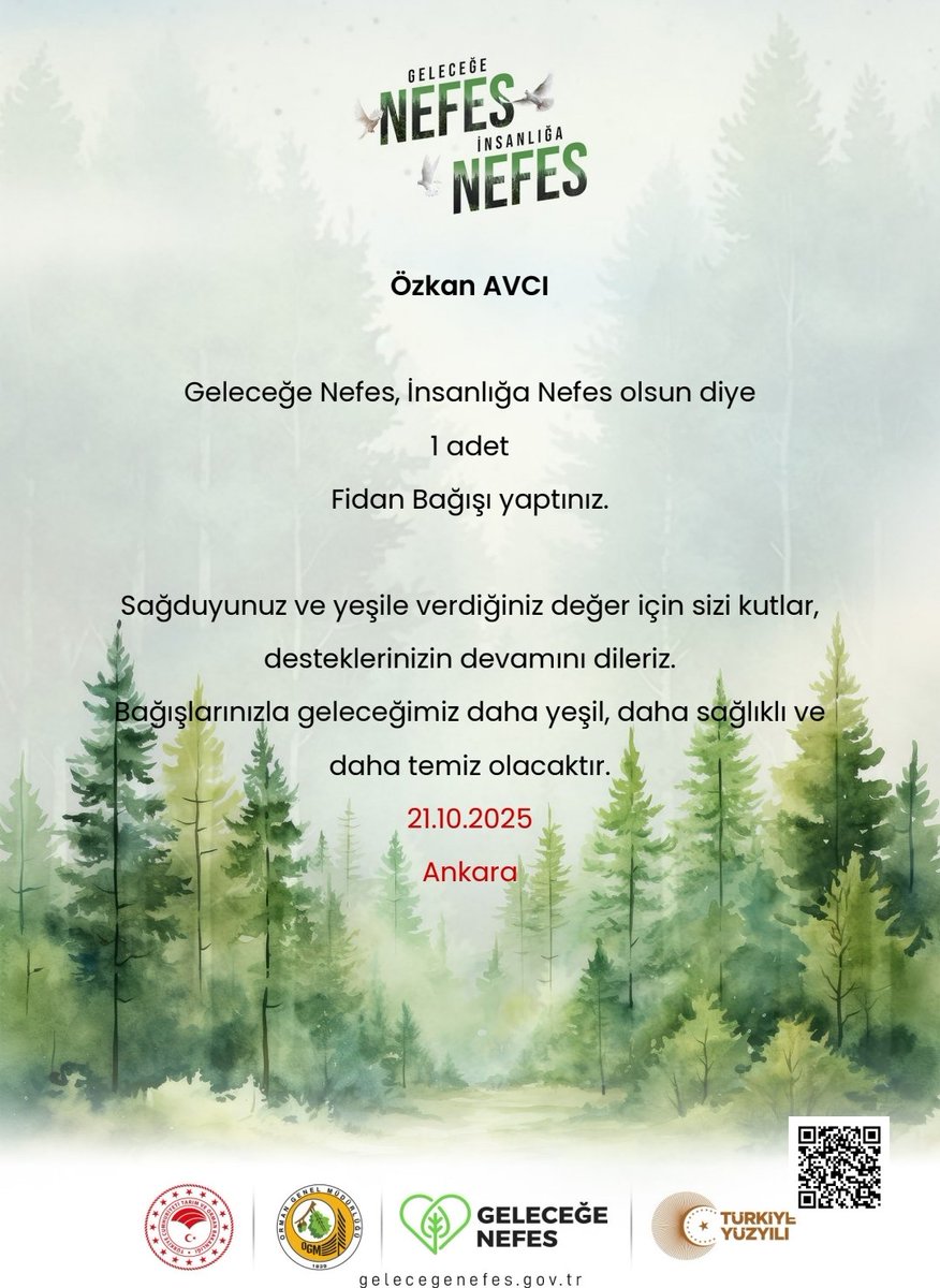 11 Kasım Millî Ağaçlandırma Günü’nde öğrencilerimiz, öğretmenlerimiz ve velilerimizle birlikte geleceğe nefes oluyoruz.
#GeleceğeNefes