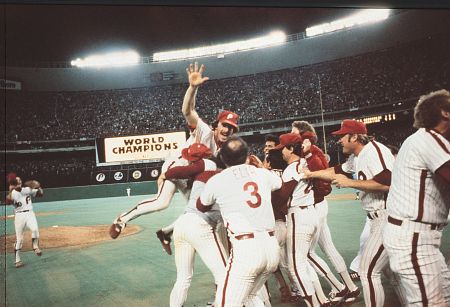 ShenkLarry's tweet photo. 😍OTD 1980: At 11:29 p.m., Tug McGraw strikes out Willie Wilson to give the Phils a 4‑1 win in Game 6 and their first World Series championship before 65,838 fans. Mike Schmidt named series MVP. #phillies https://t.co/qT4b9l3GZC
