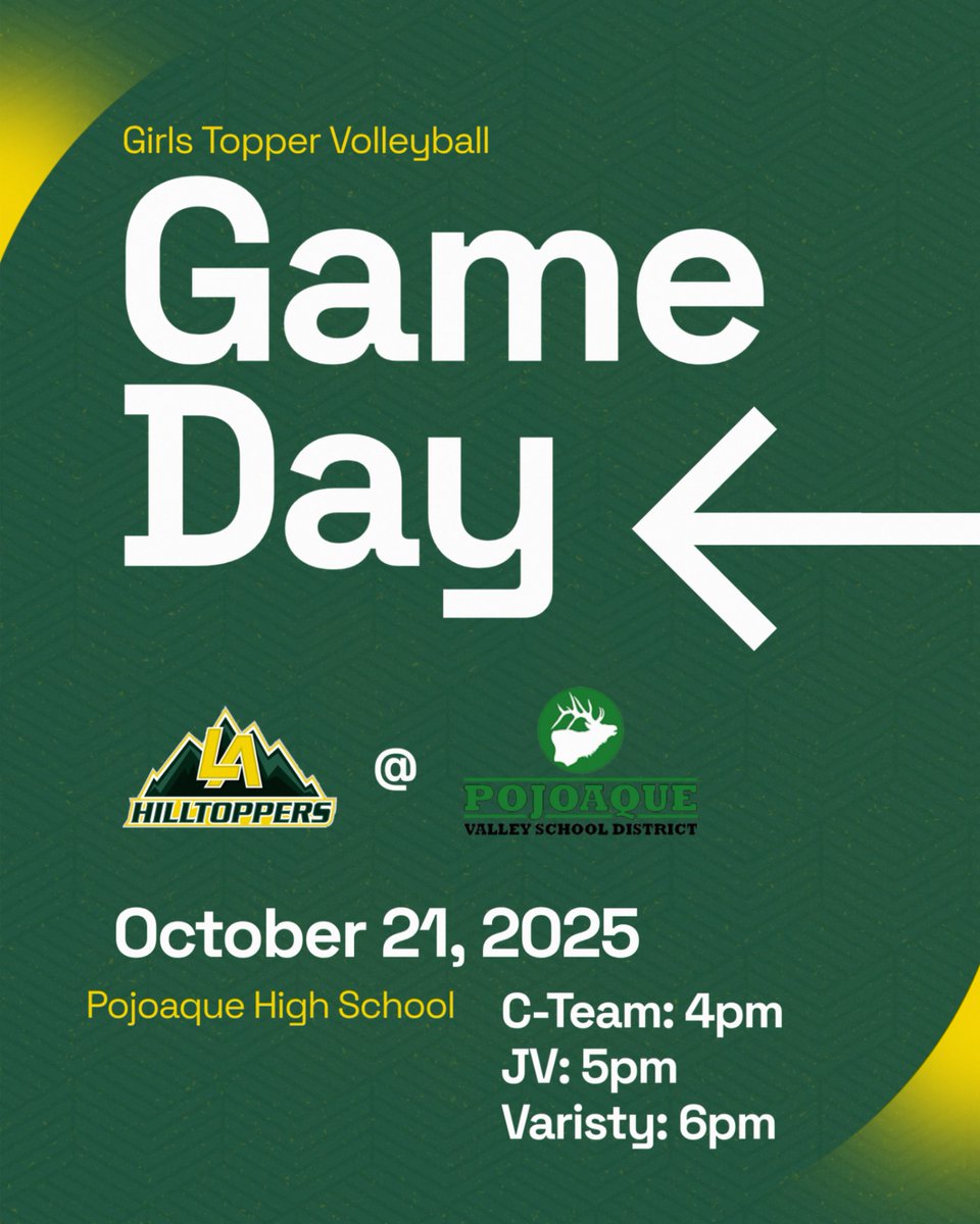 Good luck to Topper Volleyball who are competing in districts at Pojoaque tonight!