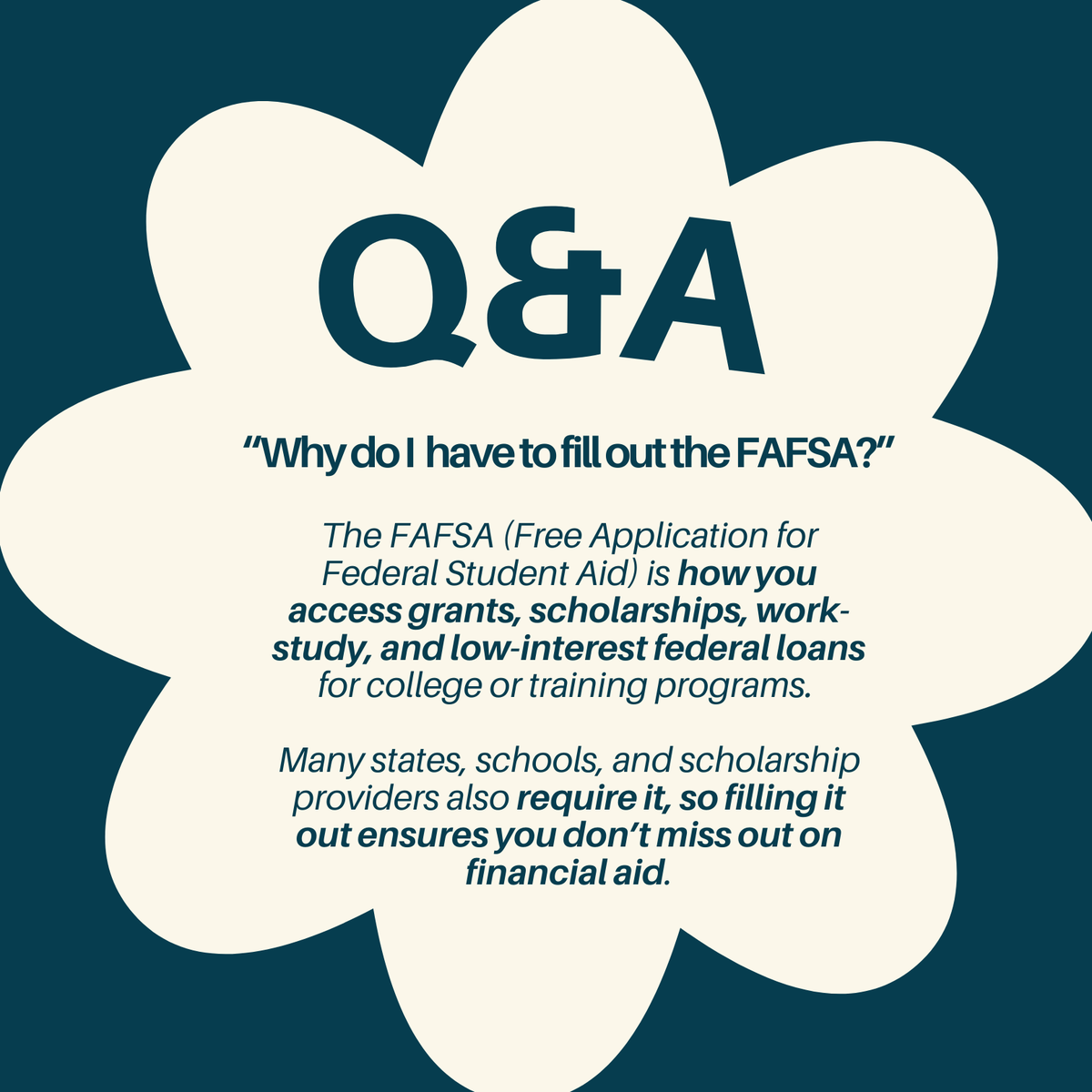careercompassla's tweet photo. Don't miss out on free money! Complete your FAFSA today at https://t.co/PuIPPcsoTU, or ask a College &amp; Career coach for help. #AskMe https://t.co/1RGhxwUcZD