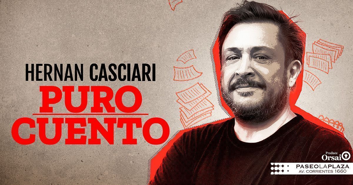 ✏️ Puro Cuento - Hernán Casciari
📆 Viernes 7/11 20 hs
📍 Sala Orsai - Montevideo 310, Paseo La Plaza
🎟️ Entradas: plateanet.com/obra/30812?obr… 

Una noche de historias inolvidables: narradores en vivo, humor y emoción en estado puro con <a href="/casciari/">Hernán Casciari</a>

#SalaOrsai #TeatroBA