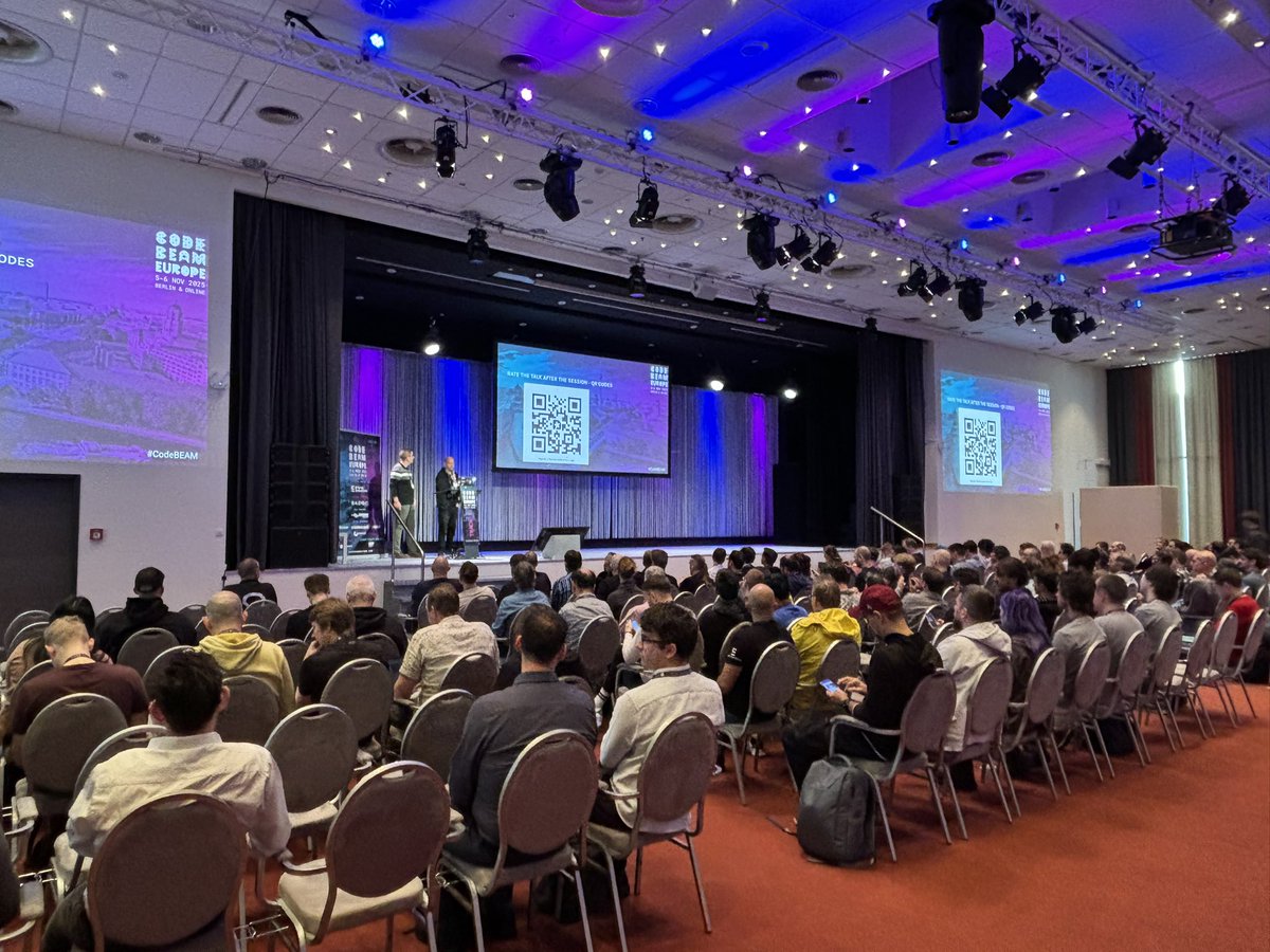 ErlangSolutions's tweet image. It’s been a great start to Code BEAM Europe! 🇩🇪

If you’re here, make sure you stop by our stand, speak to our team and learn more about all the exciting things we’re working on! 🙌