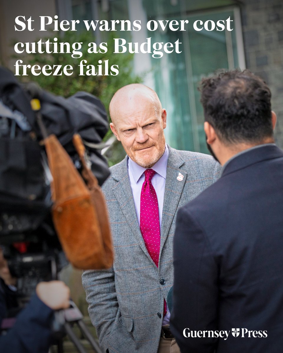 GuernseyPress's tweet image. Calls for spending cuts during this political term have been dismissed as unrealistic by the States’ senior committee.

@matt_fallaize reports on day one of the Budget debate, as deputies rejected a move to freeze spending at 2025 levels.

Read more: guernseypress.com/news/2025/11/0…