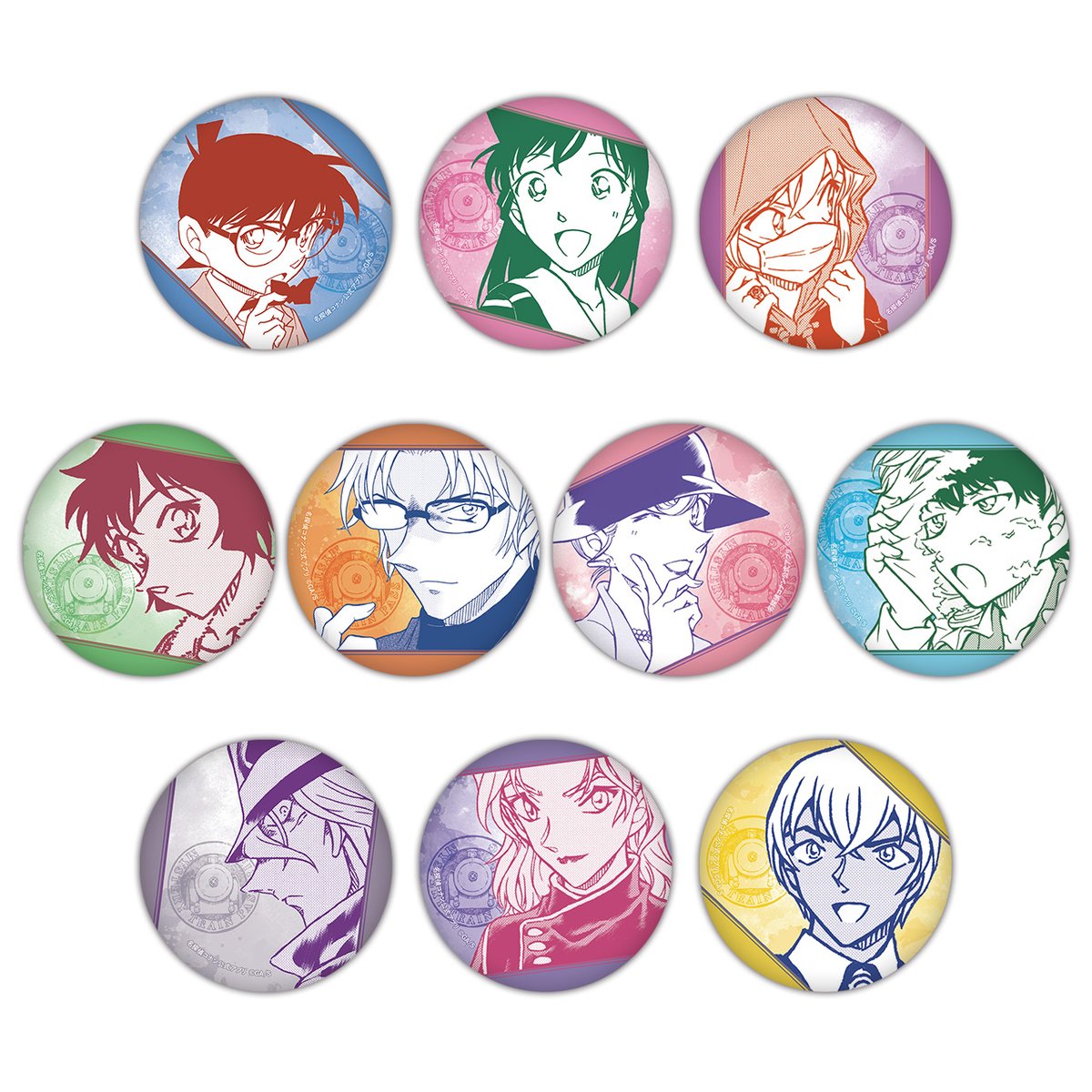 名探偵コナン ミステリートレイン 缶バッジ 怪盗キッド コナン公式アプリ ✨11月14日（金）発売✨ #コナンランド グッズ販売情報📢 ／ #名探偵