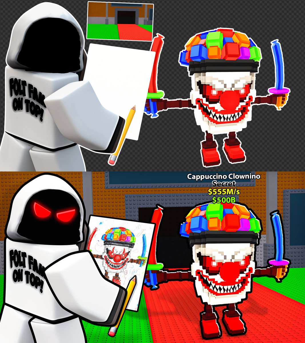 Before ➡️ After

Steal a Brainrot YouTube Thumbnail

#ROBLOX
