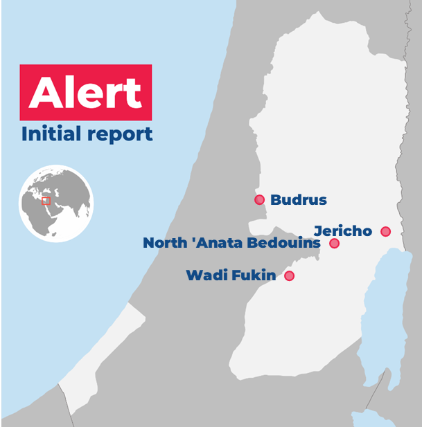 Demolition on #Palestinian structures reported today in North 'Anata Bedouins and Wadi Fukin communities, and yesterday in Budrus and Jericho. #WestBank 

Statistics available here: ochaopt.org/data/demolition