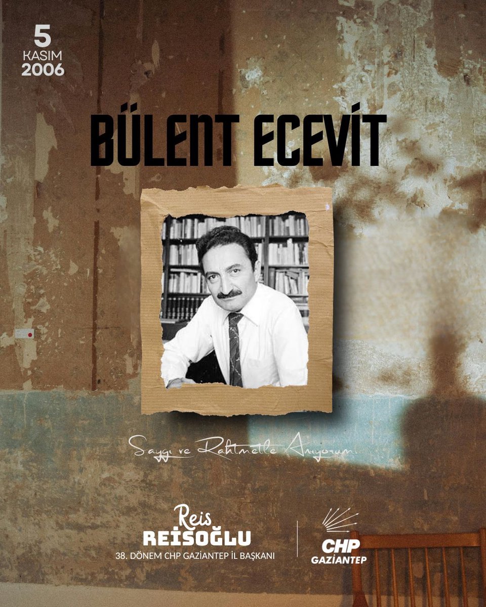 Halkın “Karaoğlan”ı, önceki dönem Genel Başkanımız ve Başbakanımız Bülent Ecevit’i aramızdan ayrılışının yıl dönümünde saygı ve minnetle anıyorum.

Mütevazı kişiliği, emek ve adalet mücadelesi, halktan yana siyaset anlayışı ve barışçı devlet adamı duruşuyla hatırladığımız