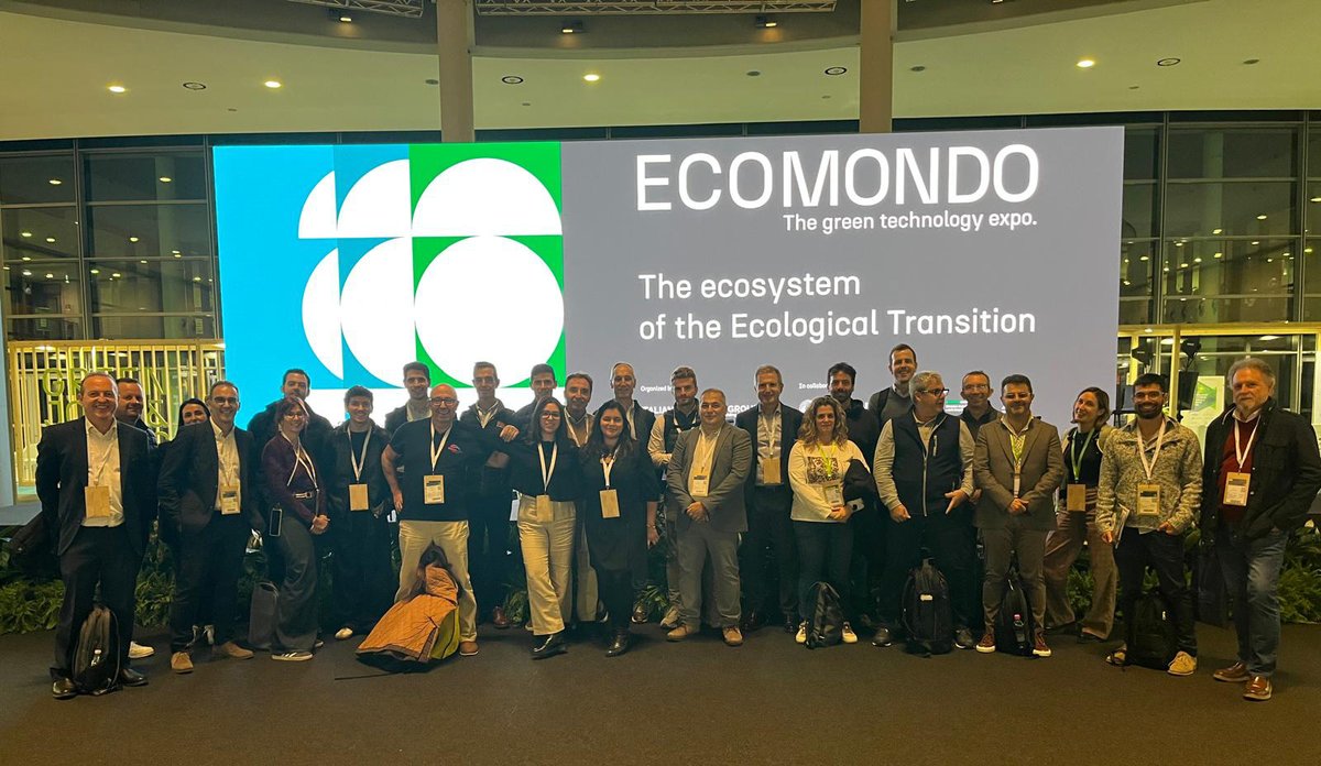 Volvemos a <a href="/Ecomondo/">Ecomondo</a> (Rimini), el principal certamen internacional sobre #EconomíaVerde  #EconomíaCircular y #Sostenibilidad para acompañar a una delegación de 40 empresas y asociaciones españolas del sector 
#ItaliaEspaña #TransiciónEcológica