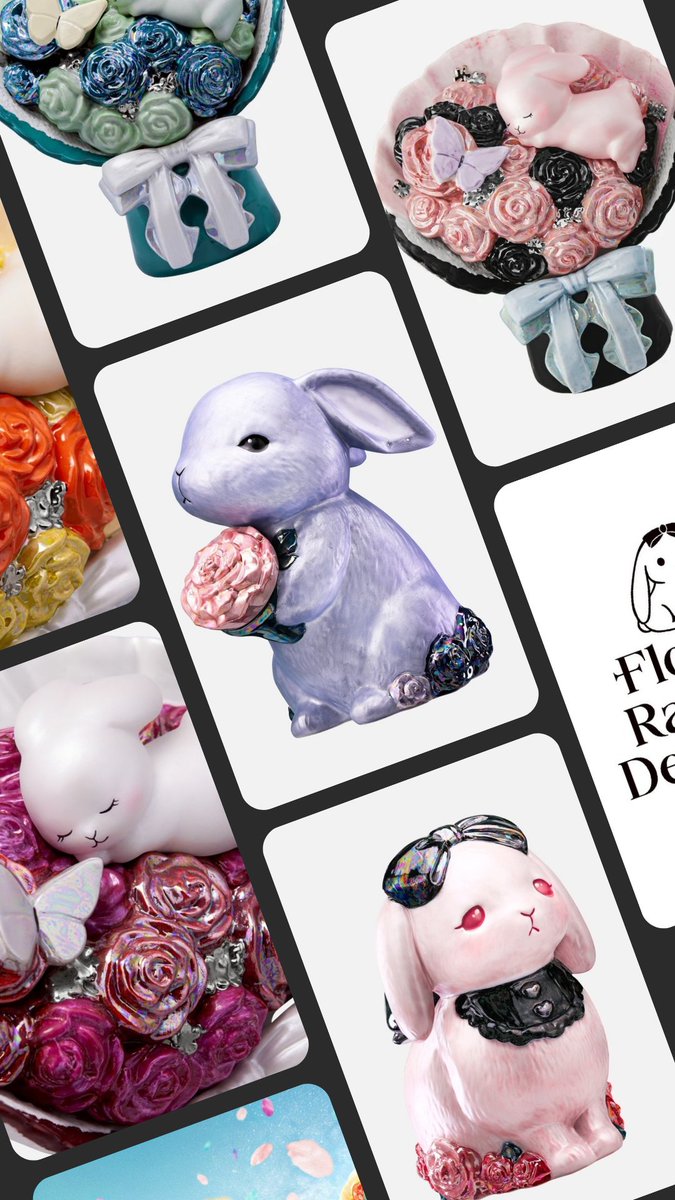 Flower Rabbits Decanter フラワーラビッツデキャンタ (@frd0907