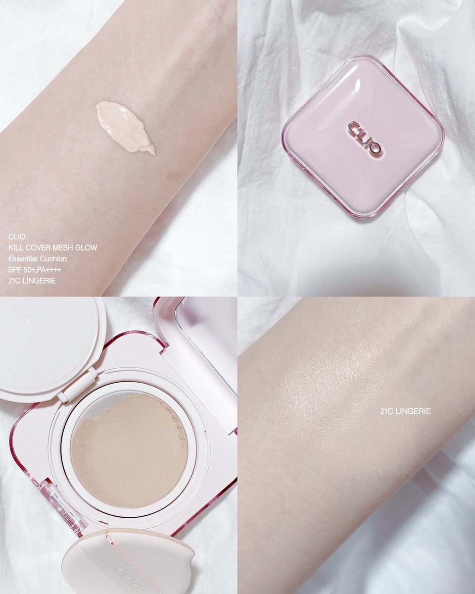 _nnlip's tweet image. CLIOのクッションファンデ初めて使わせていただいたんだけどとにかくツヤ感がすごくて綺麗..薄づきなのに毛穴や赤みをカバーしてくれて厚塗り感もなく綺麗な仕上がりに◎セミグロウタイプで乾燥肌のわたしでも1日乾燥しづらくて感動ㅠㅠ
 #PR #CLIO #キルカバーメッシュグロウエッセンシャルクッション