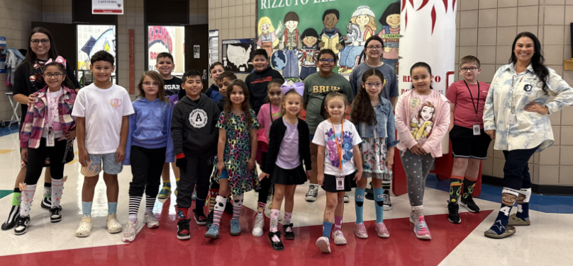RIZZUTOELEM's tweet image. Our Rockets are shining bright in their crazy socks! STEM Week is off to an exciting start as students show their spirit through fun themed dress-up days. #RZERockets #RocketsAreBright  #STEMWeek @lpisd