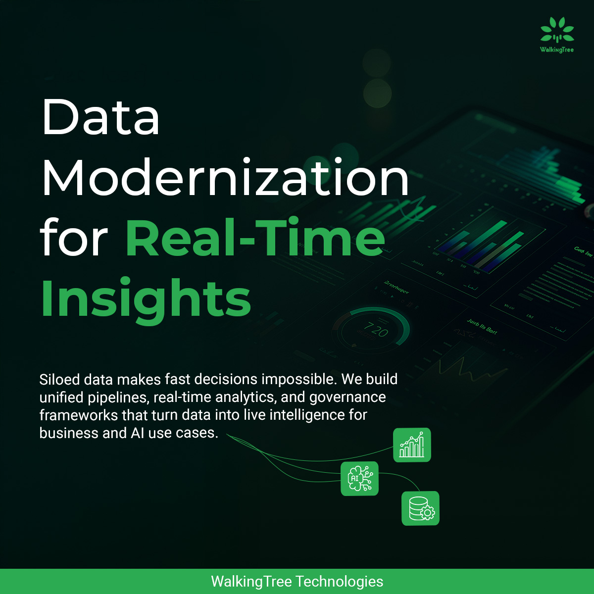walkingtreetech's tweet image. Siloed data slows decisions. Real-time intelligence fixes that.

WalkingTree builds data modernization programs that unify pipelines, enable live analytics, and make every insight AI-ready.

👉 walkingtree.tech/contact-us/

#DataModernization #AI #Analytics #WalkingTreeTechnologies