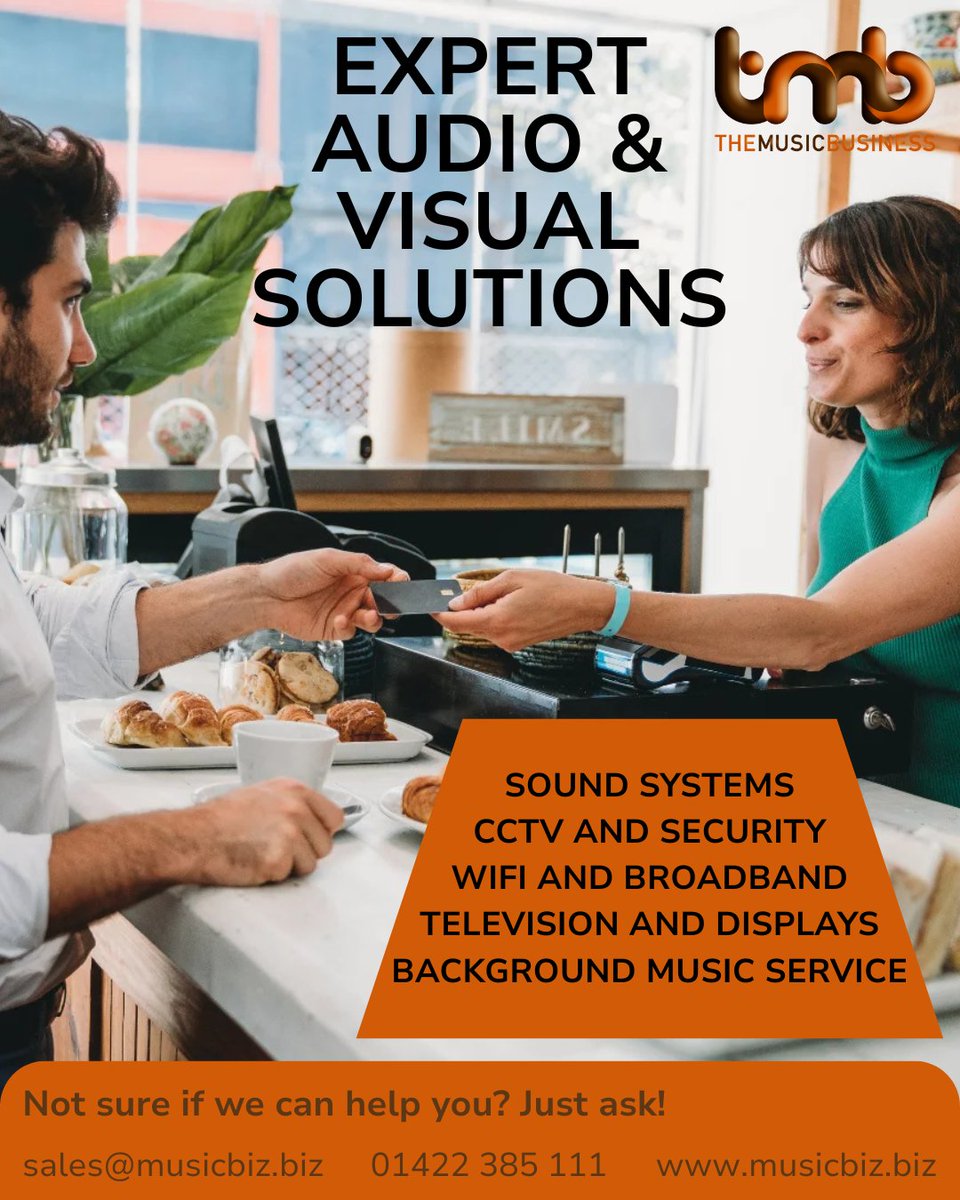 SonosUKDealer's tweet image. Helping business and hospitality venues operate smoothly and sound their best!
Contact The Music Business today to see how we can help you.
#audiovisualsolutions #SoundSystemExperts #audiovisual #Cctvinstallation #WIFI #musicbiz #MusicForBusiness  #bosepropartner #SonosPartner