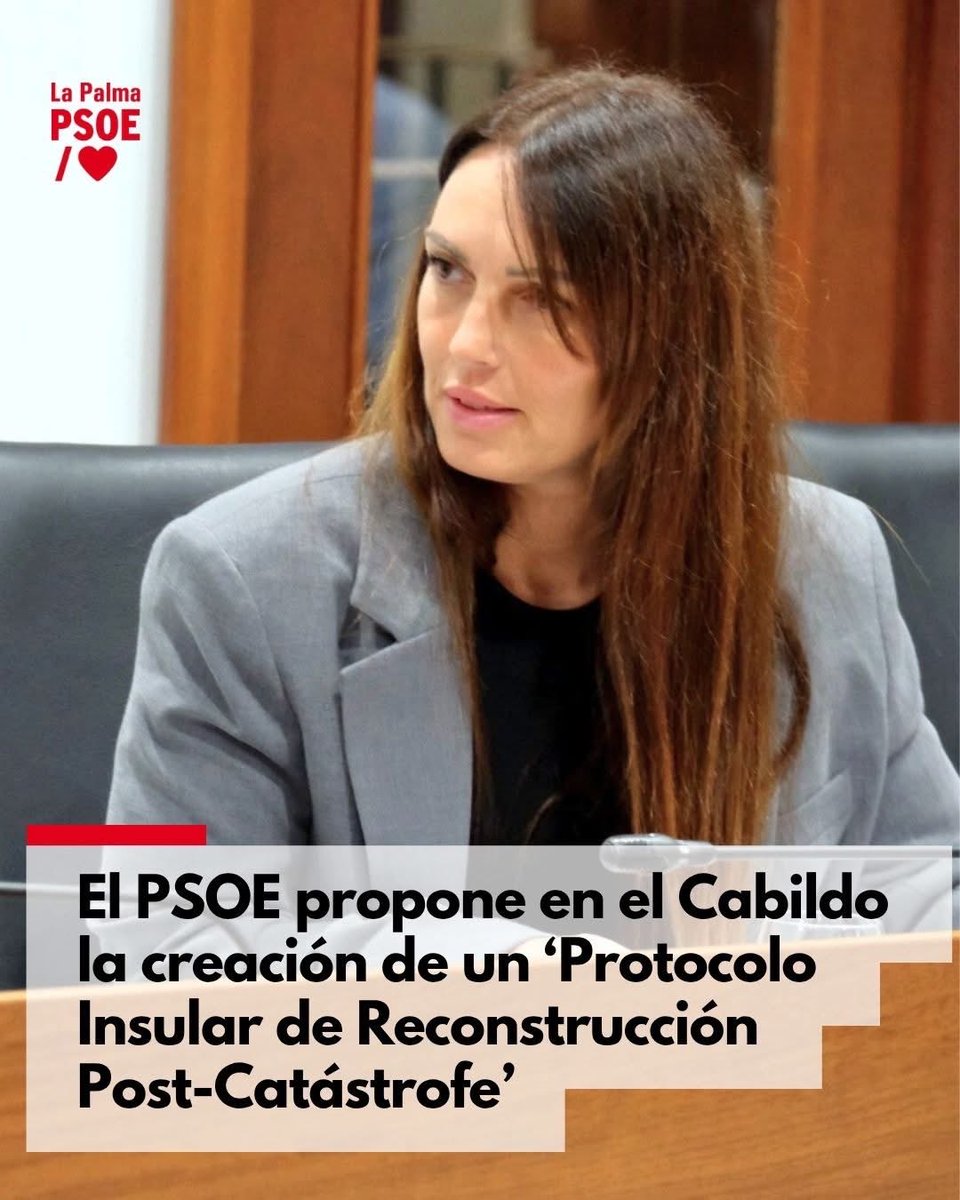 👉La consejera socialista Jordana Rodríguez defiende en la moción que se trata de “dotar a La Palma de una guía práctica, realista y compartida que garantice que, gobierne quien gobierne, la respuesta será rápida, coordinada, humana y transparente”
🔗goo.su/KaSW