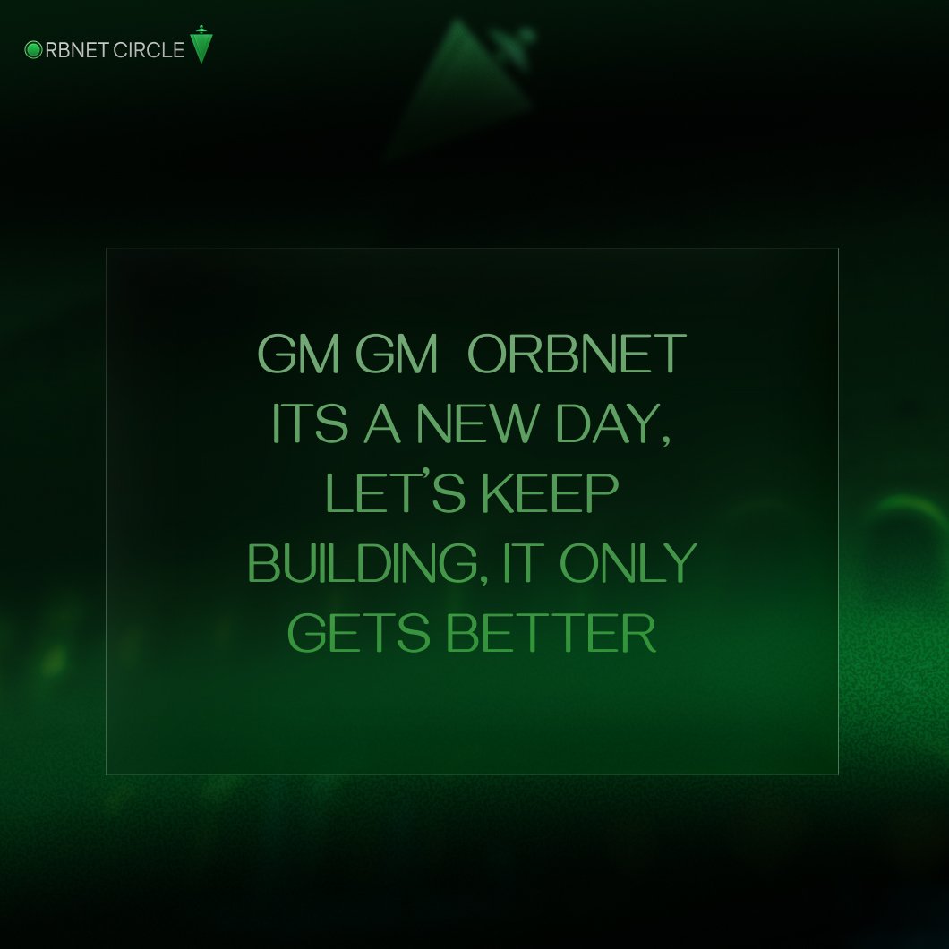 _ORBNET_CIRCLE's tweet image. Gm Builders🔥

Today is another chance to build, learn, and grow together

ORBNET Circle ⭕🔥 is not just a community it’s a movement.

★Share ideas
★Engage with your peers
★Take action on what you learn

Remember: no one builds alone, growth is share

#CommunityGrowth #ORBNET