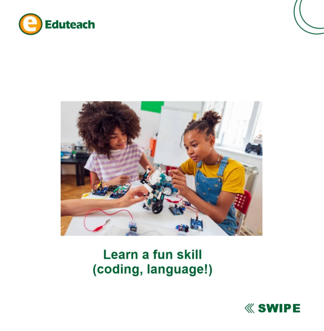 Eduteachng's tweet image. Productive Ways Kids Can Spend Mid-Term Break!
Read something new
Explore creative projects
Learn coding or a new language
Practice problem-solving
Rest &amp;amp; recharge
Eduteach helps families make every break meaningful 
eduteachng.com

#EduteachNigeria #MidTermBreak