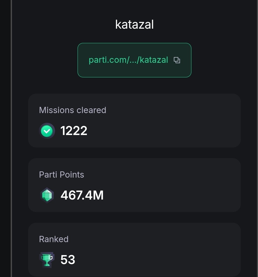 My current take on <a href="/jointheparti/">PARTI</a>

Everyone sees Parti as "just a streaming app," but the play here is much deeper, it’s about attention liquidity.

Instead of watching, you stream.
Instead of tipping, you move value.

And with Parti Points (PP) already bridging social + onchain