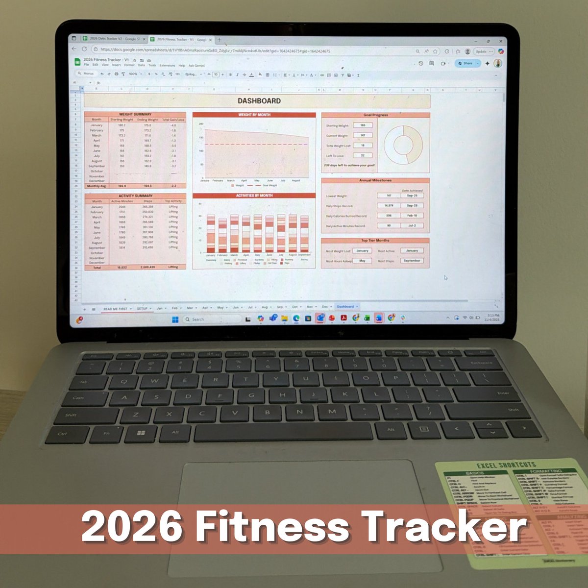 exceldictionary's tweet image. Introducing the NEW 2026 Fitness Tracker! 🏃‍♀️

Your all-in-one system for workouts, nutrition, sleep, weight &amp;amp; steps — all tracked with visual dashboards 💪

Join the waitlist for the lowest price 👉 excel-dictionary.com/pages/2026-tra…

#excel #fitness #health #wellness