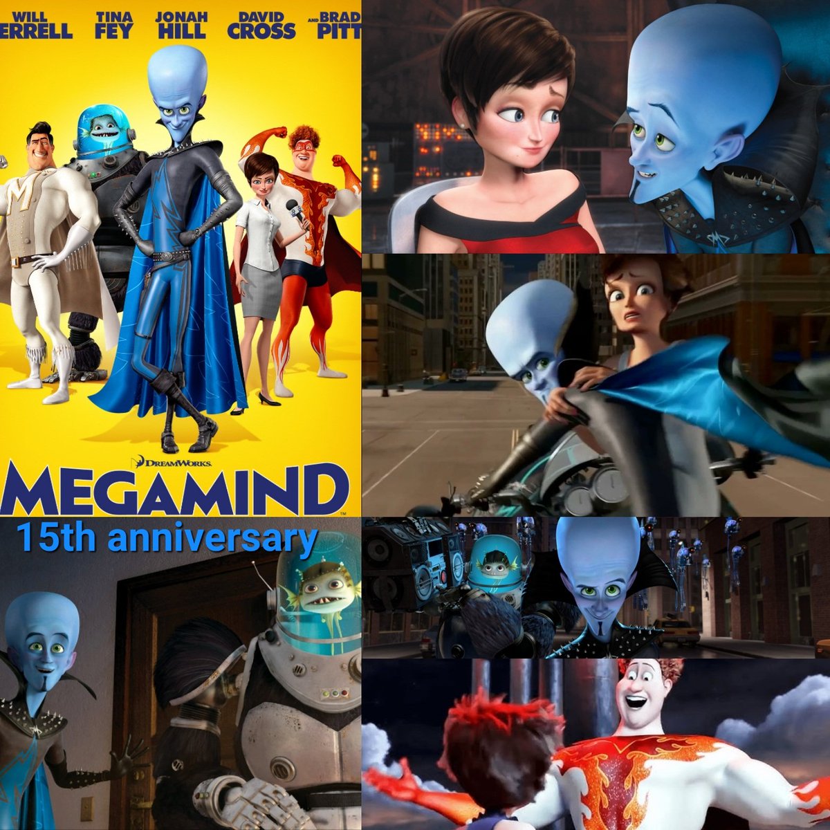 ArenStenslie's tweet photo. Today, it even marks the #15thanniversary of @Dreamworks's "@megamind".
#Dreamworks #Megamind #Metroman @BenStiller #RoxanneRitchi #HalStewart #Tighten #Minion #TheWarden #Bernard #LordScott #Megamind15 #Megamind15th #Megamind15thAnniversary https://t.co/lqu65NrtmU