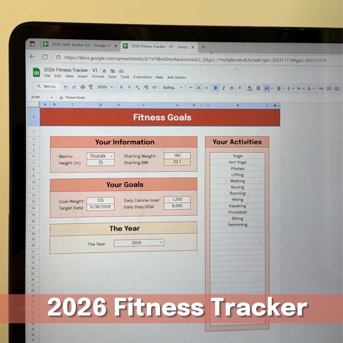 exceldictionary's tweet image. Introducing the NEW 2026 Fitness Tracker! 🏃‍♀️

Your all-in-one system for workouts, nutrition, sleep, weight &amp;amp; steps — all tracked with visual dashboards 💪

Join the waitlist for the lowest price 👉 excel-dictionary.com/pages/2026-tra…

#excel #fitness #health #wellness