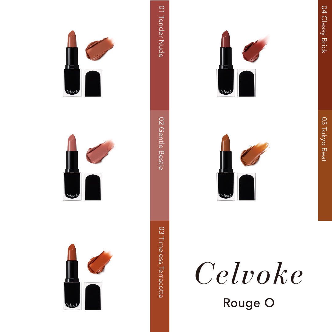 Celvoke_jp's tweet image. Celvoke新リップ〈Rouge O〉プレゼントキャンペーン実施中✨
唇に、透けるツヤと意志ある発色を。
“この私のままで、素敵だと”感じられる一本を。

応募は11/9まで📅
#Celvoke #RougeO #ルージュオー