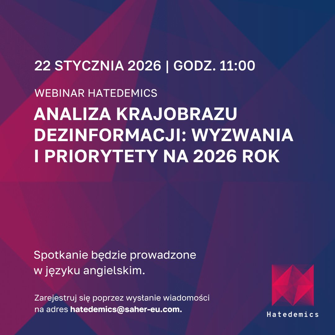 DemagogPL's tweet image. 📣 Dołącz do dyskusji o dezinformacji i sztucznej inteligencji podczas webinaru #HATEDEMICS!

🗣️ Zapraszamy na webinar, podczas którego eksperci opowiedzą o tym, na co Europa powinna się przygotować w kontekście wzrastającego znaczenia sztucznej inteligencji.

📅 Webinar odbędzie…