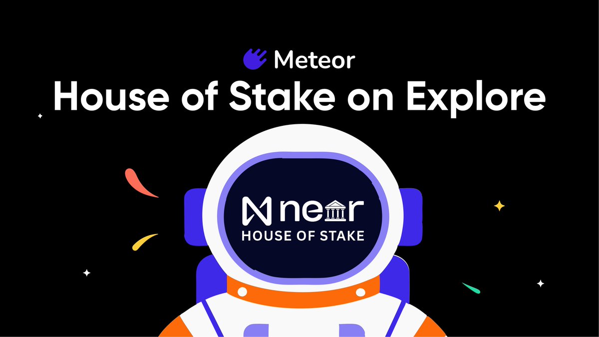The community has raised concerns about the lower yield from holding NEAR — which @dewfinance has addressed ☄️

To drive better ecosystem growth and create more incentive opportunities for NEAR holders, you can now access <a href="/NEARGovernance/">NEAR House of Stake</a> directly in the Meteor app.

Join NEAR