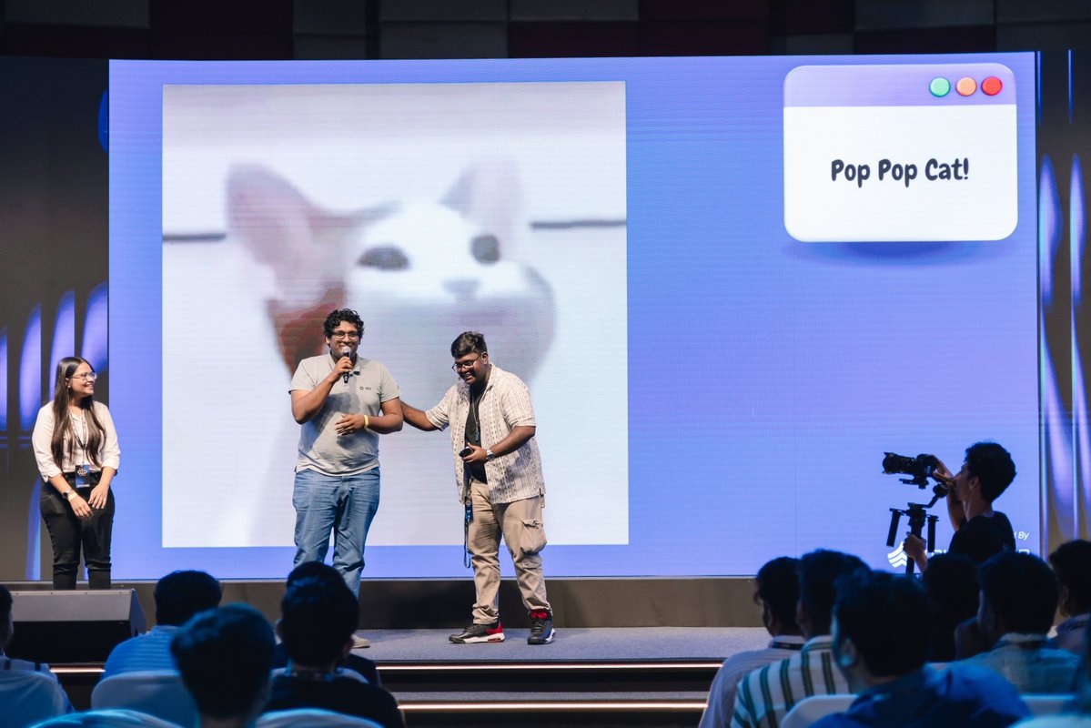 react_india's tweet image. A huge shoutout to our amazing host, Rambo Kamlesh! 

You were on power-on mode the entire time, bringing unstoppable energy, humour and positivity to the React India 2025 stage! 🙌

Thank you for making it happen! ✨ 

#ReactIndia2025  #Host #MC #TechEvents